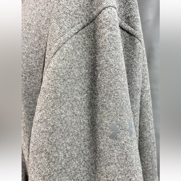 Under Armour Coldgear Loose Hooded Full Zip Jacket Size 2XL Grey LKNW Cond. - Picture 4 of 11